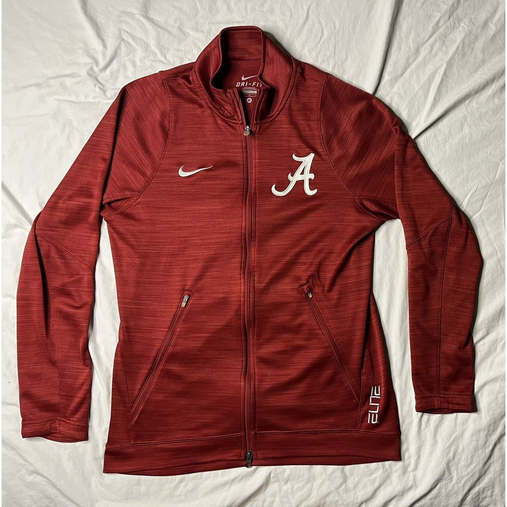 Nike Dri Fit Alabama Crimson Tide Jacket Women's Med Red Full Zip 821407-698